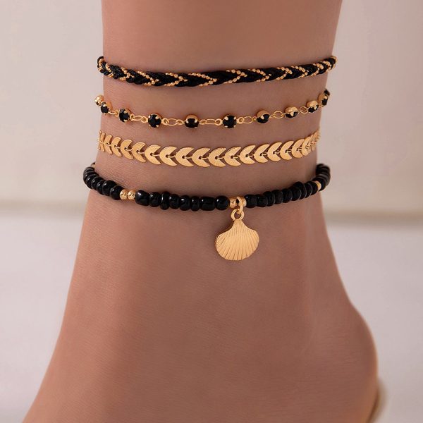 Rice Bead Anklet Set