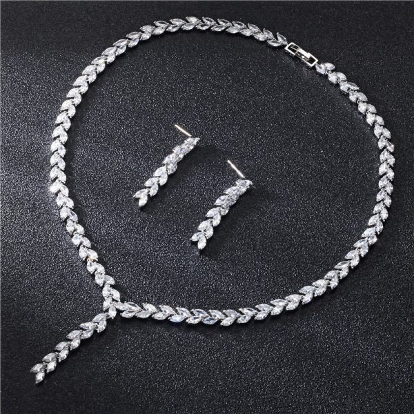 Bridal Leaf Jewelry Set