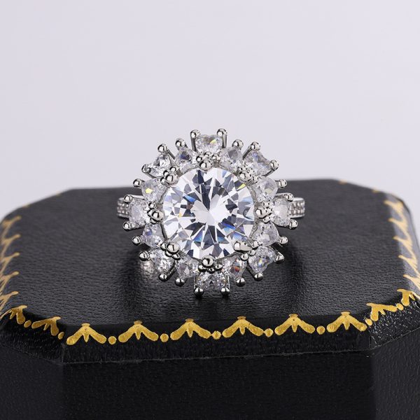 Flower Full Diamond Ring