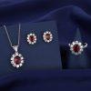 Ruby Jewelry Set