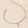 Alphabet Diamond Anklet