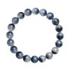 Crystal Blue Bead Bracelet