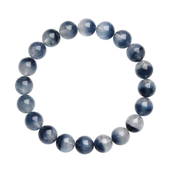 Crystal Blue Bead Bracelet