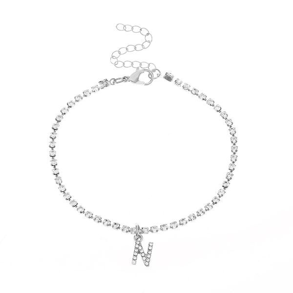 Alphabet Diamond Anklet