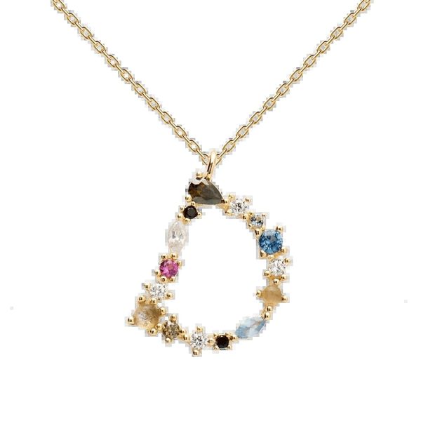 Alphabet Crystal Gem Necklace