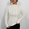 Turtleneck Lace Top
