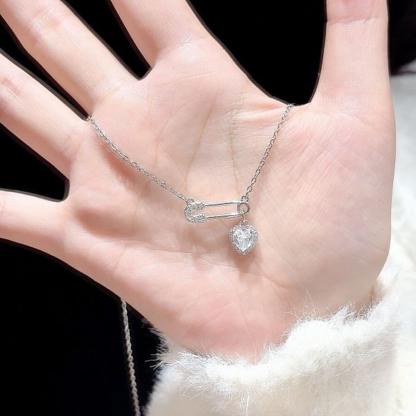Heart Clip Necklace