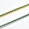 Green Half Diamond Bracelet