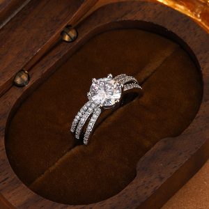 Three Layer Engagement Ring