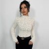 Turtleneck Lace Top