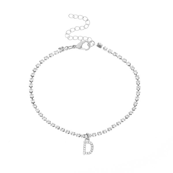 Alphabet Diamond Anklet