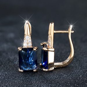 Blue Sapphire Earrings