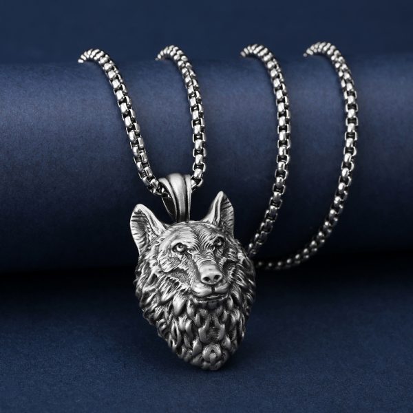 Men's Wolf Pendant