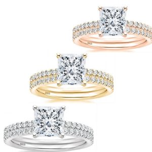 Princess Rhinestone Double Ring