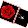 Necklace With Rose Gift Box