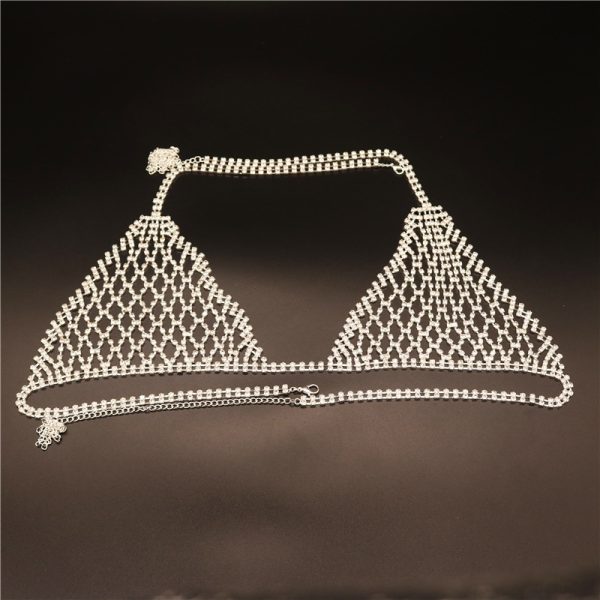Rhinestone Chest Chain