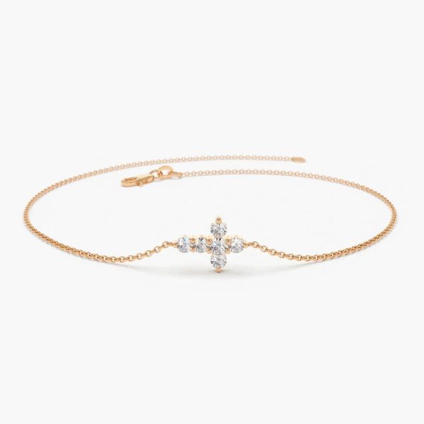 Cross Diamond Cut Necklace
