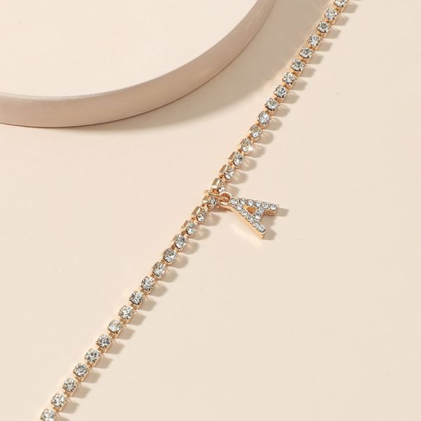 Alphabet Diamond Anklet