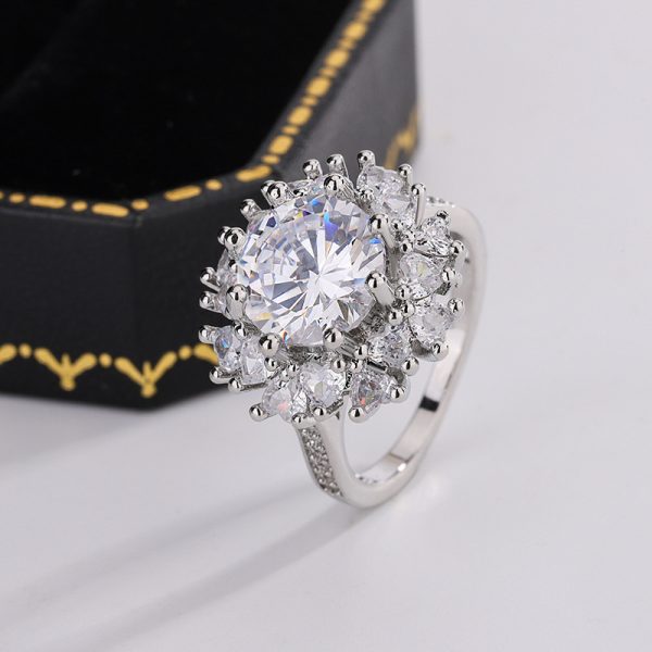 Flower Full Diamond Ring