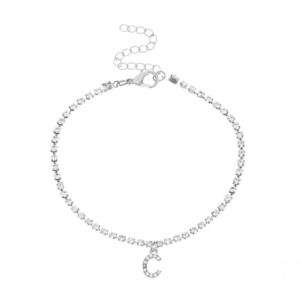 Alphabet Diamond Anklet