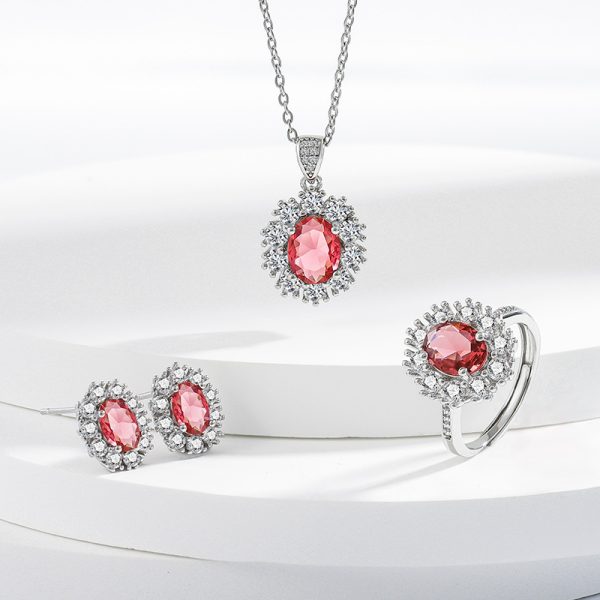 Ruby Jewelry Set