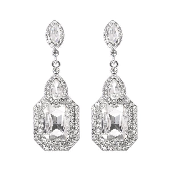 Colorful Vintage Crystal Earrings