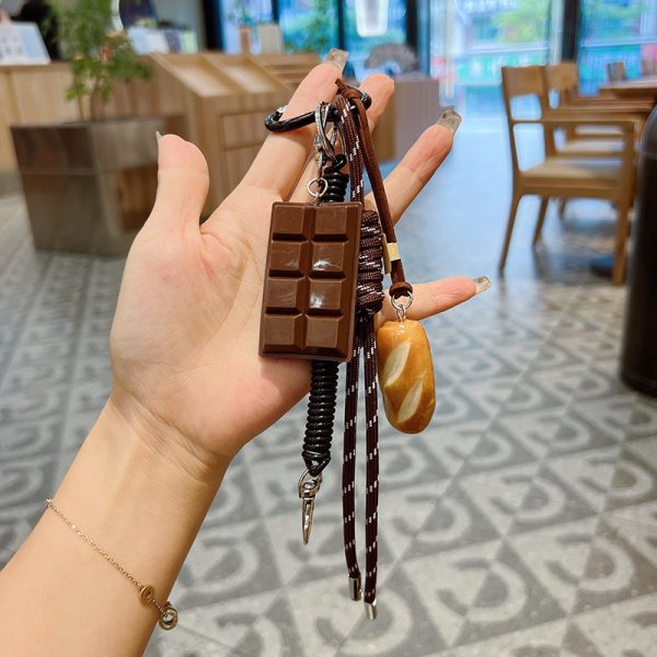 Bagel Bread Keychain