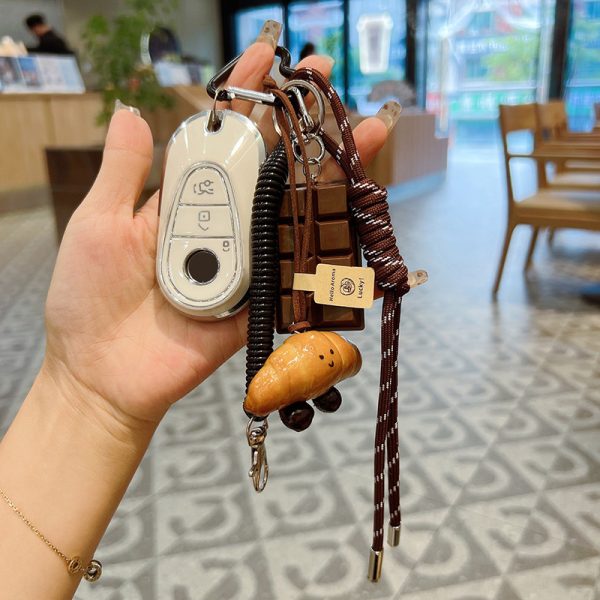 Bagel Bread Keychain