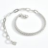 Half Diamond Tennis Bracelet