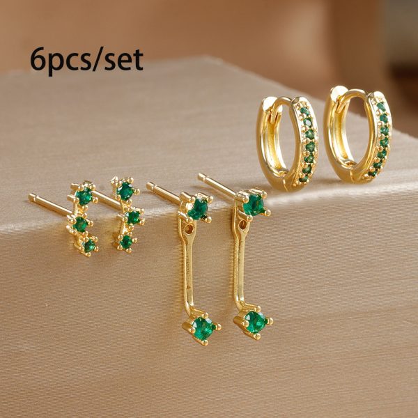 Gold Plated Earring Set