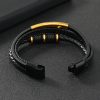Men's Magnetic Snap Leather Bracelet