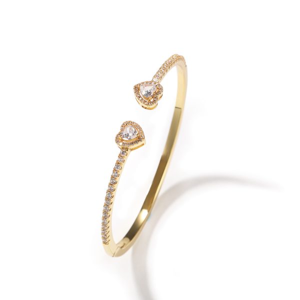 Pairs Of Hearts Bangle