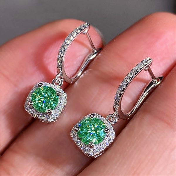 Square Diamond Earrings