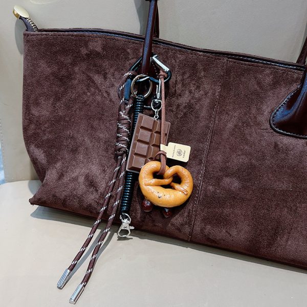Bagel Bread Keychain