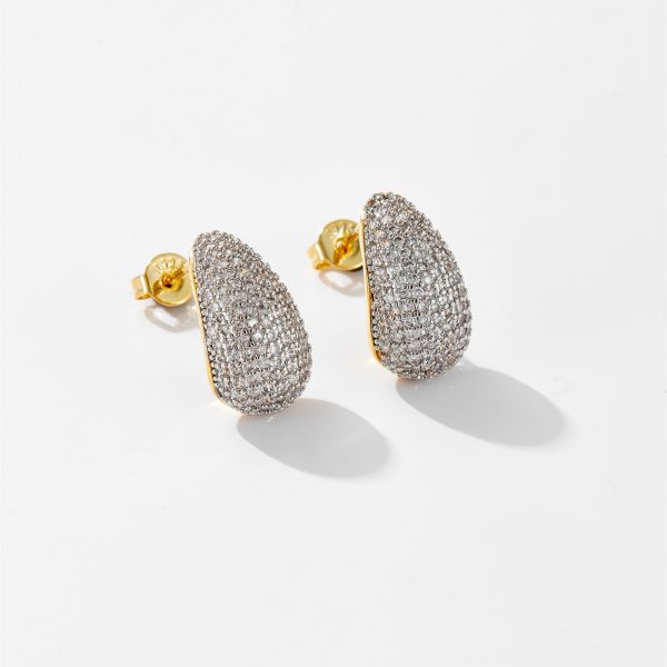 Hollow Water Drop Ear Studs