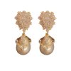 Champagne Pearl Earrings