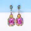 Colorful Vintage Crystal Earrings