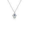 Hamsa Silver Necklace