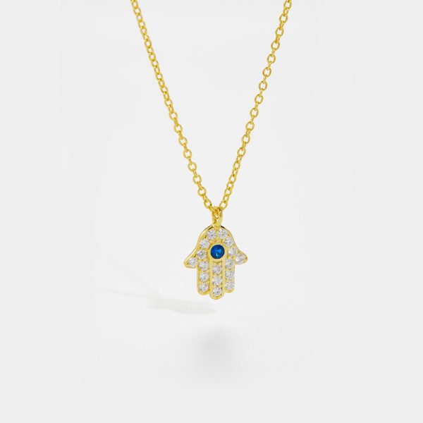 Hamsa Silver Necklace