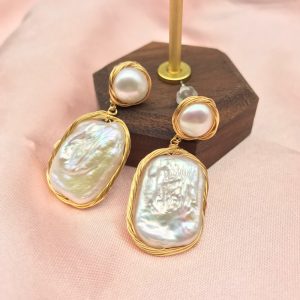 Summer Baroque Pearl Earrings