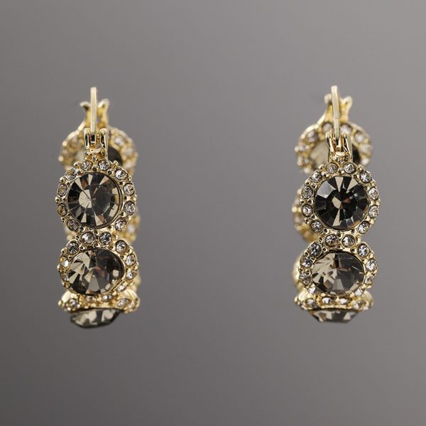 Gray Diamond Earrings