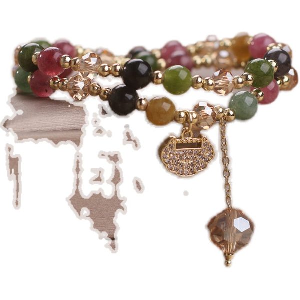 Tourmaline Safety Lock Bracelet