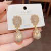 Champagne Pearl Earrings