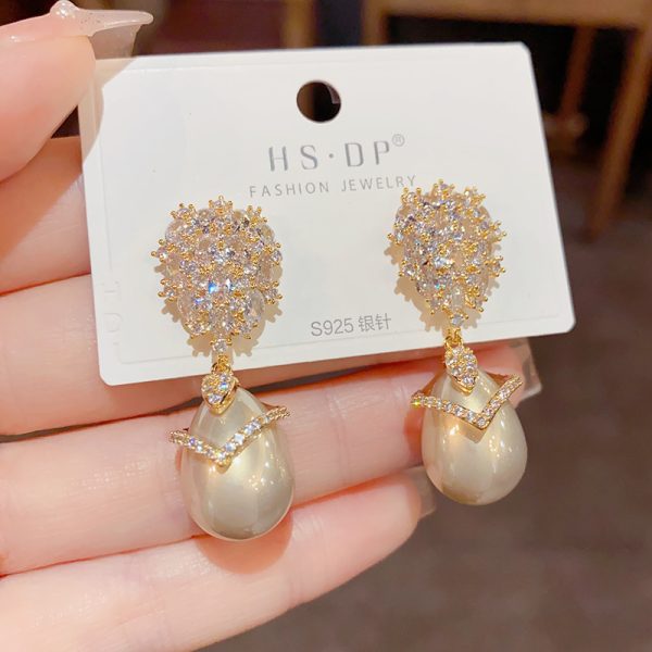 Champagne Pearl Earrings