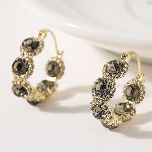 Gray Diamond Earrings