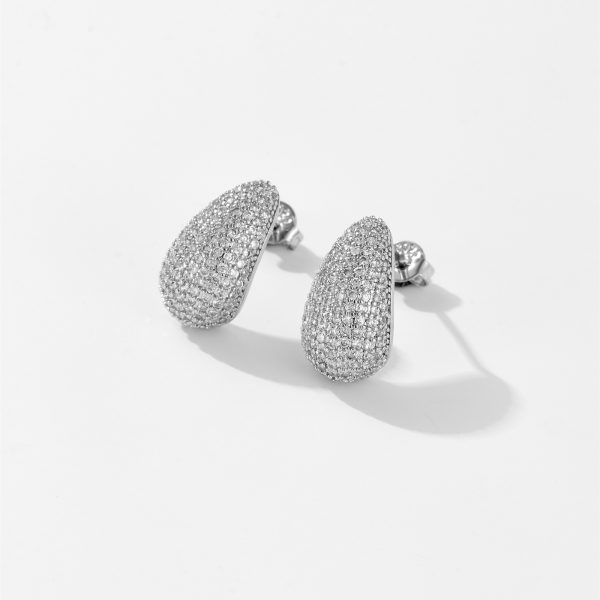 Hollow Water Drop Ear Studs
