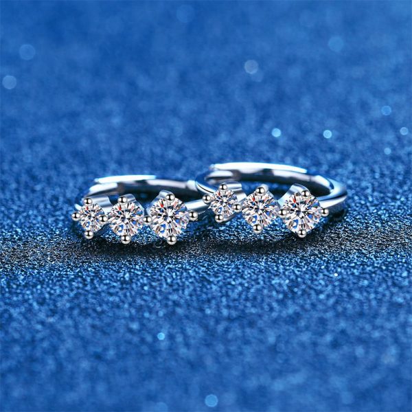 Moissanite Ear Studs