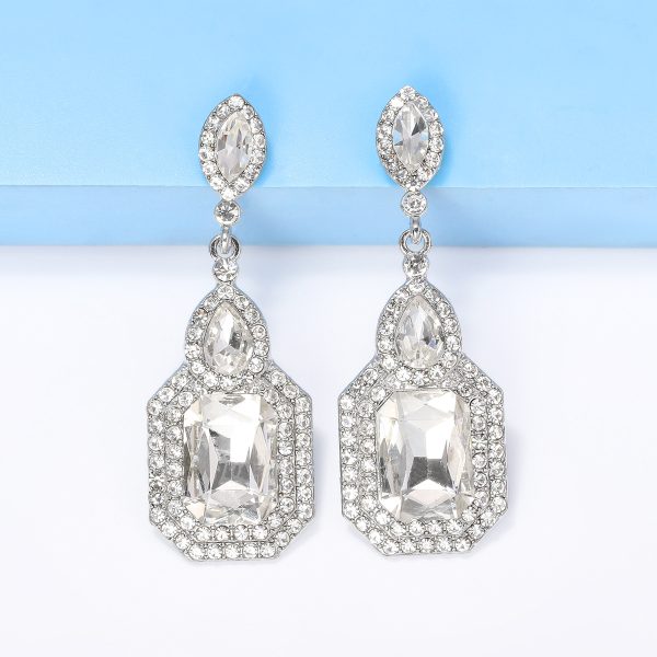 Colorful Vintage Crystal Earrings