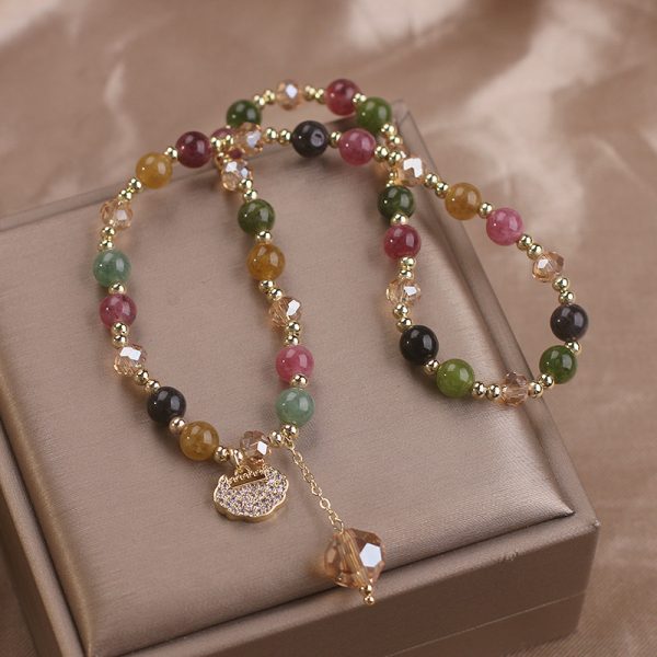Tourmaline Safety Lock Bracelet