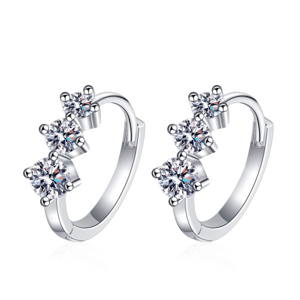 Moissanite Ear Studs